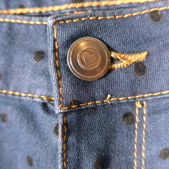 OVS Girls 12-13 Skinny Fit Polka-Dot Denim Pant - Picture 5 of 15